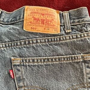 Levis Mens 505 Jeans size 34 x 30-pre owned